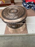 Quả trống ngọc lũ đúc đồng đỏ đường kính 36cm - Trống đồng Ngọc Lũ đúc nổi