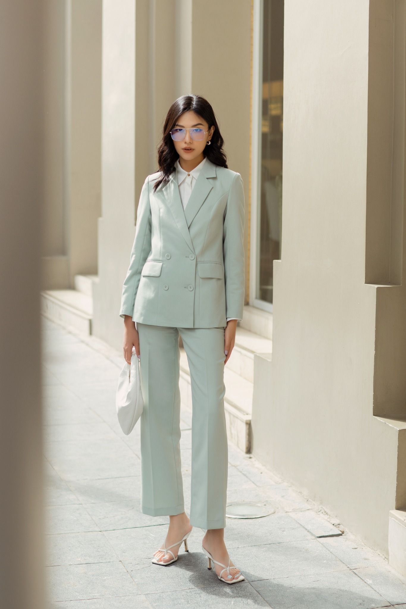 LUCY Blazer xanh mint