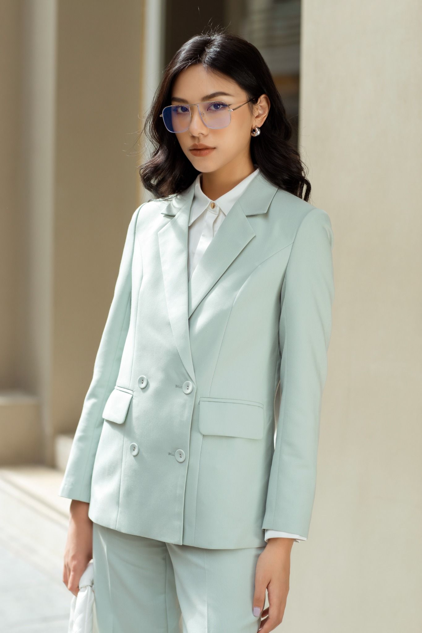 LUCY Blazer xanh mint