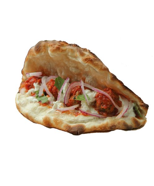  Meatballs & Burrata Pizza Sandwich 