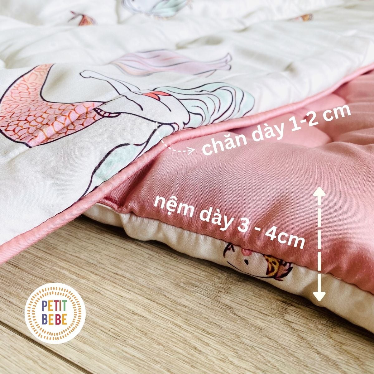  Bộ chăn gối đi học tencel 60s Petit Bebe 