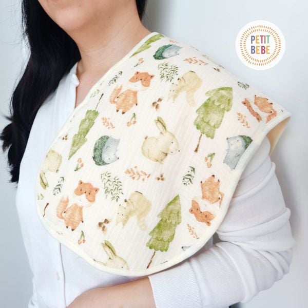  Khăn lót vai hỗ trợ vỗ ợ hơi cho bé Petit Bebe 