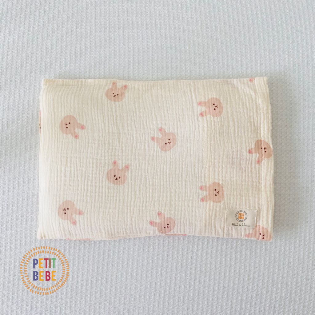  Gối mỏng Thỏ Con lót đầu sơ sinh 