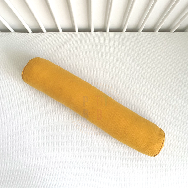  Gối ôm muslin màu trơn dài 60cm 