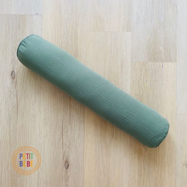  Gối ôm muslin màu trơn dài 60cm 
