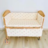  Bộ 4 tấm quây cũi cho bé PETIT BEBE vải muslin 