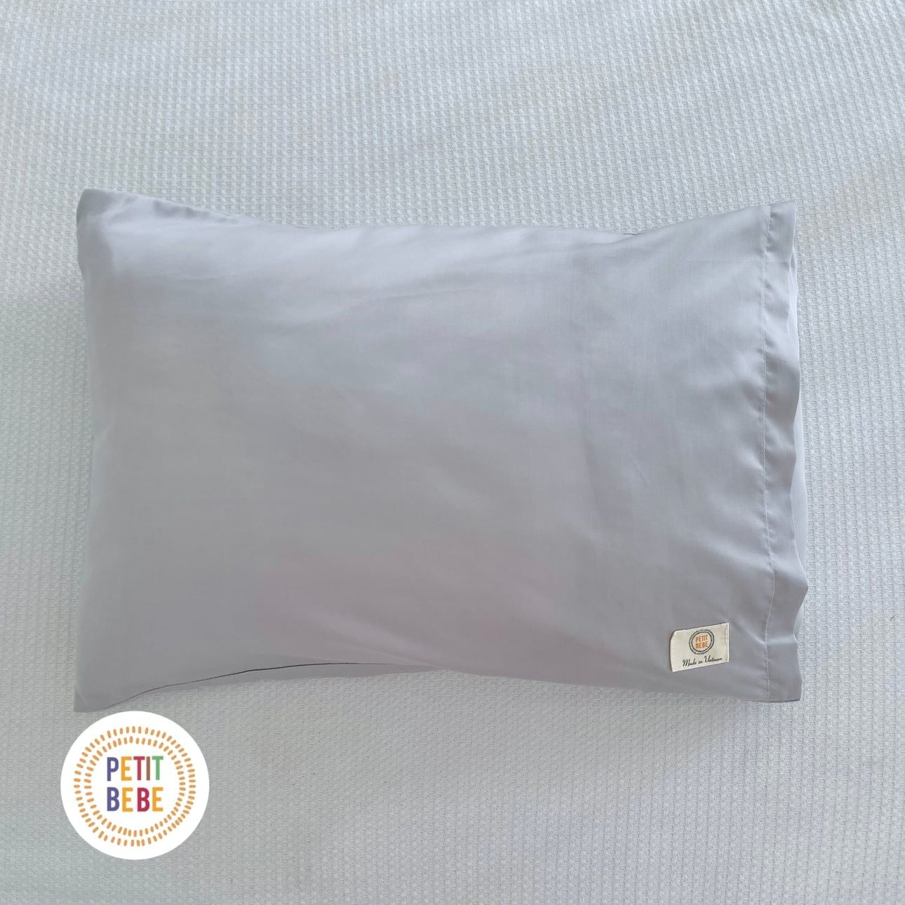  Gối nằm Tencel 60s Xám cho bé mẫu giáo tiểu học 