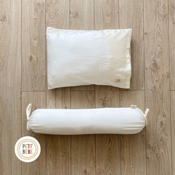  Gối ôm Tencel 60s Kem dài 60cm 