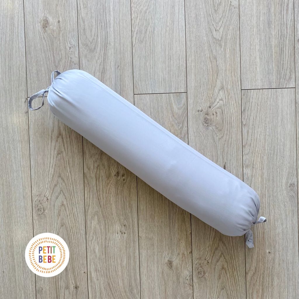  Gối ôm Tencel 60s màu xám dài 80cm 