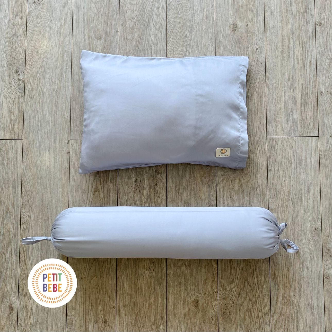  Gối ôm Tencel 60s Xám dài 60cm 