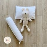  Gối ôm Tencel 60s Trắng dài 60cm 