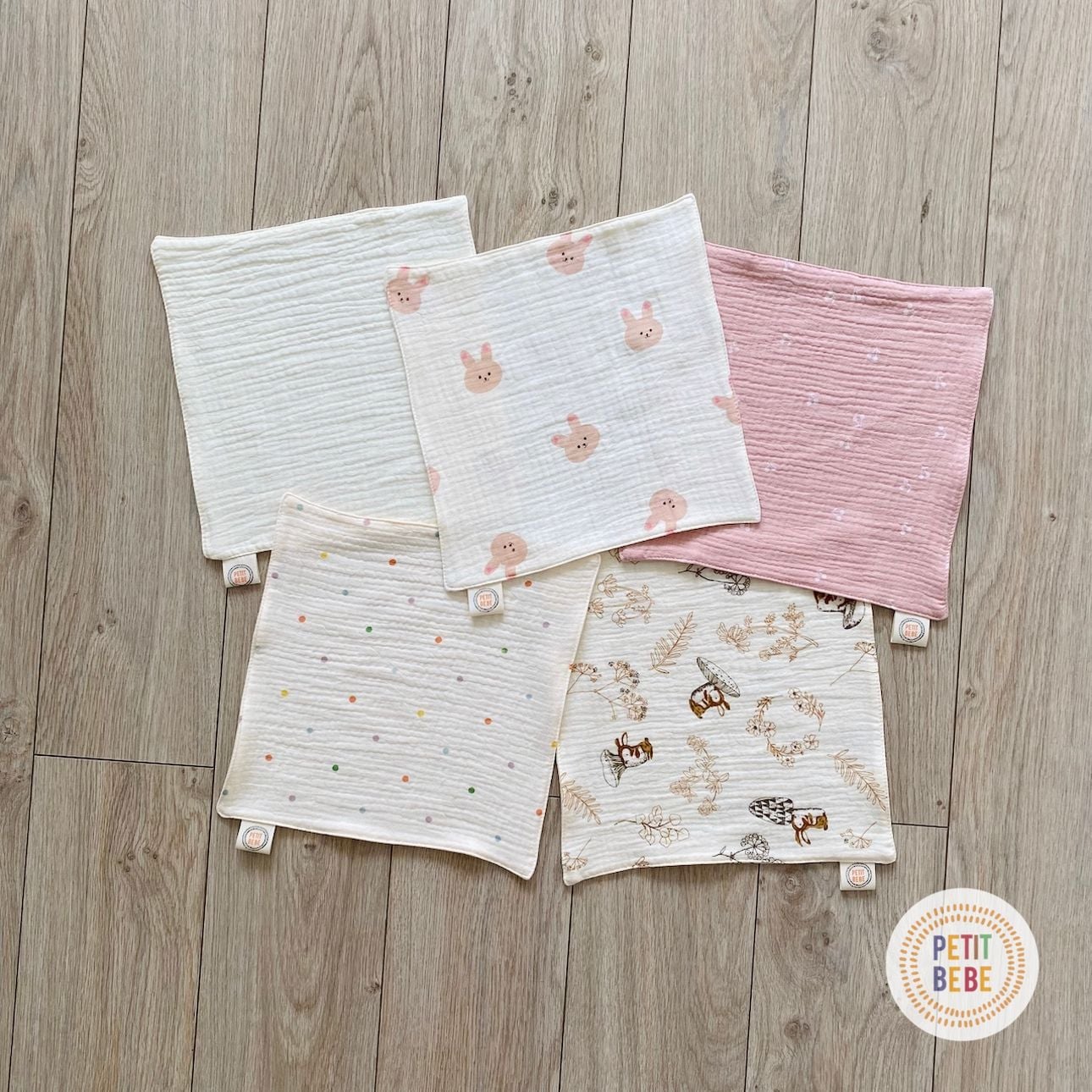  Combo 5 khăn sữa cho bé Petit Bebe 