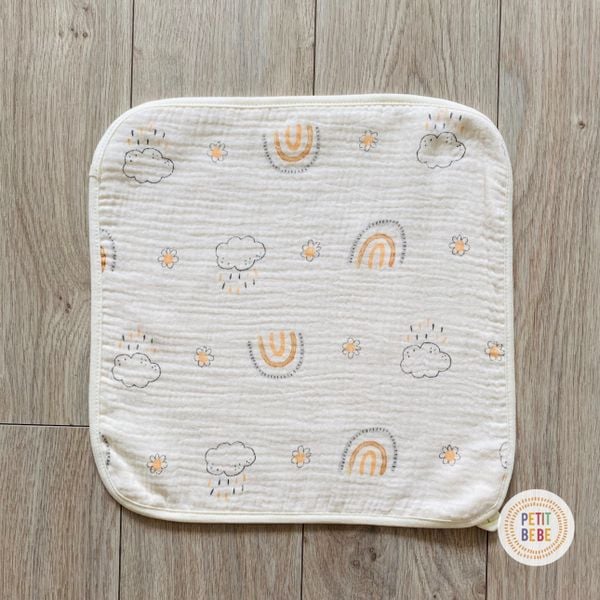  Khăn mặt kích thước lớn 30x30cm cho bé Petit Bebe 