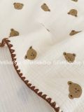  Chăn đa năng Gấu Con muslin 4 lớp 