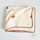  Chăn đa năng Cáo Con muslin 4 lớp 