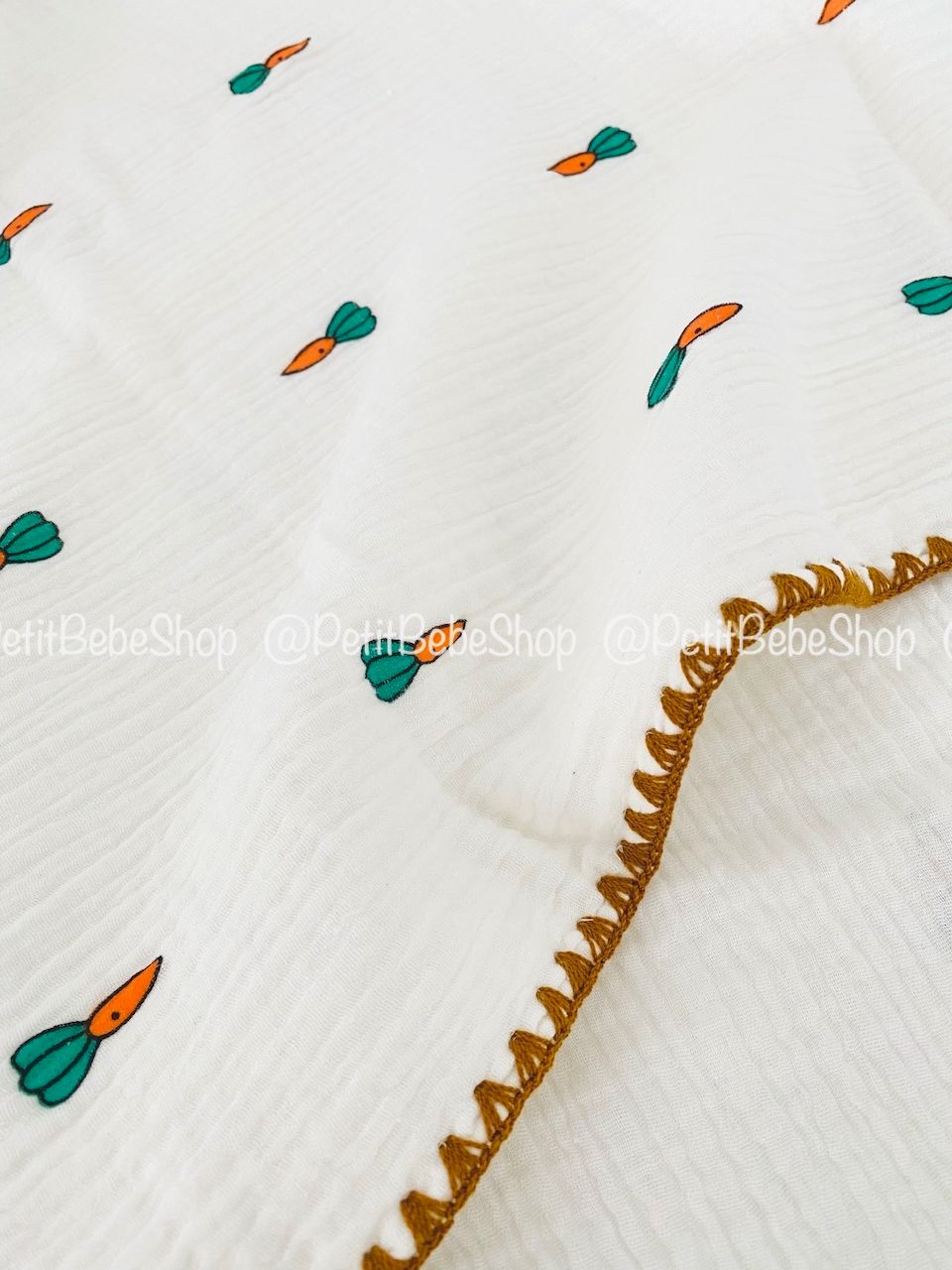  Chăn đa năng Carrot muslin 4 lớp 