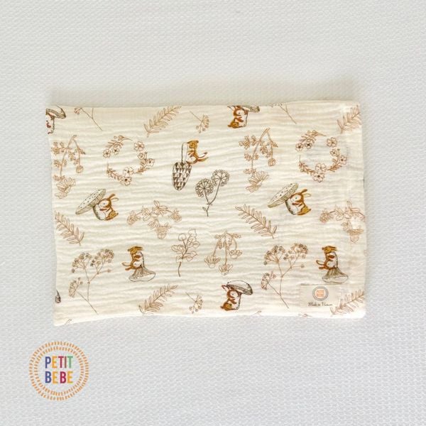  Gối mỏng Sóc Nâu lót đầu sơ sinh 