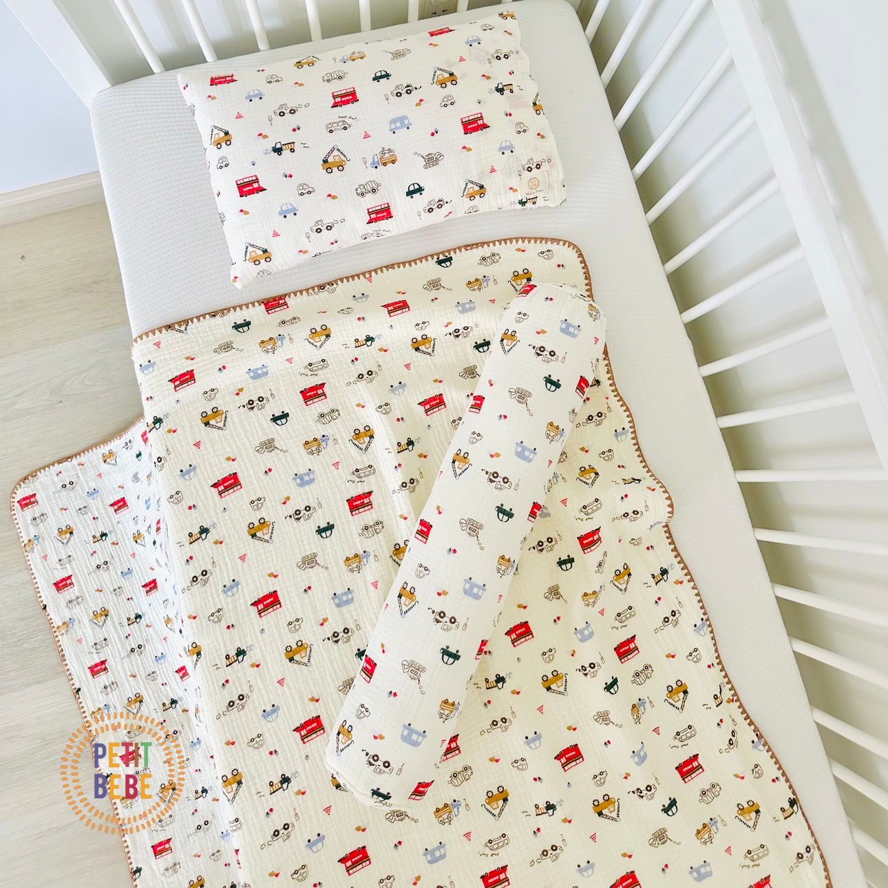  Gối nằm muslin Ô tô cho bé mẫu giáo tiểu học 
