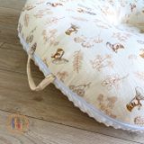  Gối chống trào Sóc Nâu muslin 