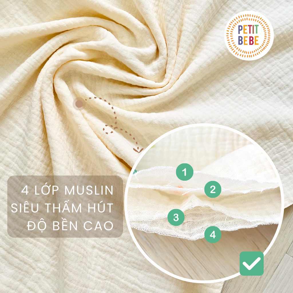  Khăn mặt cho bé Petit Bebe 