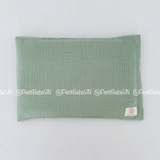  Gối mỏng màu trơn lót đầu sơ sinh 
