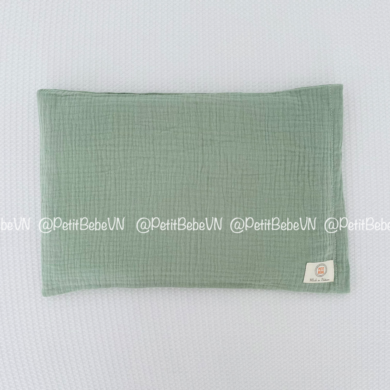  Gối mỏng màu trơn lót đầu sơ sinh 