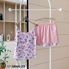Đồ bộ mặc nhà, đồ ngủ, Pijama nữ Lụa 2 dây Satino - Jisoo Lilac