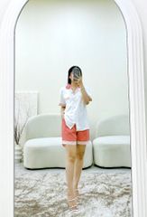 Đồ bộ mặc nhà, đồ ngủ, Pijama nữ Lụa TNQN Satino - Karen Peach