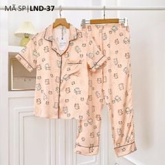 Pijama Lụa latin mềm mại, sang trọng Satino TNQD - Mimi Orange