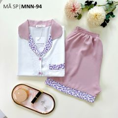 Đồ bộ mặc nhà, đồ ngủ, Pijama nữ Lụa TNQN Satino - Karen Lilac
