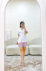 Đồ bộ mặc nhà, đồ ngủ, Pijama nữ Lụa TNQN Satino - Karen Lilac