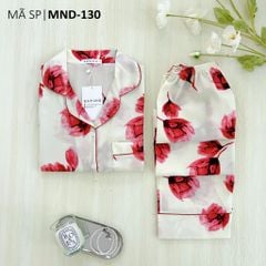 Đồ bộ mặc nhà, đồ ngủ, Pijama nữ Lụa TNQD Satino - Tulip Red