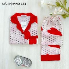 Đồ bộ mặc nhà, đồ ngủ, Pijama nữ Lụa TNQD Satino - Nelly Red