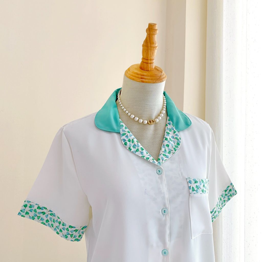 Đồ bộ mặc nhà, đồ ngủ, Pijama nữ Lụa TNQL Satino - Karen Mint