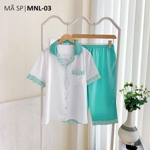 Đồ bộ mặc nhà, đồ ngủ, Pijama nữ Lụa TNQL Satino - Karen Mint