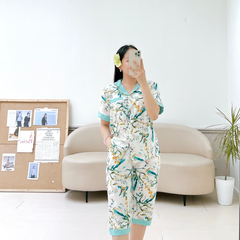 Pijama lụa mango mềm mại, không nhăn Satino TNQL - Jimmy Mint