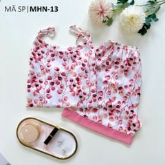 Đồ mặc nhà, đồ ngủ, Pijama nữ Lụa 2 dây Satino - Soyu Pink