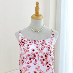 Đồ mặc nhà, đồ ngủ, Pijama nữ Lụa 2 dây Satino - Soyu Pink