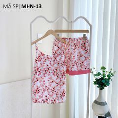 Đồ mặc nhà, đồ ngủ, Pijama nữ Lụa 2 dây Satino - Soyu Pink