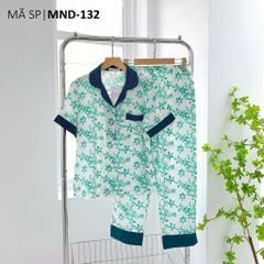 Đồ bộ mặc nhà, đồ ngủ, Pijama nữ Lụa TNQD Satino - Hera Mallard Green