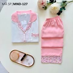 Đồ bộ mặc nhà, đồ ngủ, Pijama nữ Lụa TNQD Satino - Yoomi Pink
