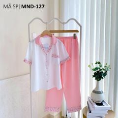 Đồ bộ mặc nhà, đồ ngủ, Pijama nữ Lụa TNQD Satino - Yoomi Pink