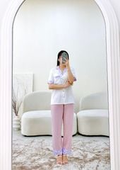 Đồ bộ mặc nhà, đồ ngủ, Pijama nữ Lụa TNQD Satino - Lavender Lilac