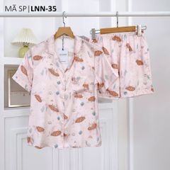 Pijama Lụa  Latin Satino TNQN - Dobby Dusk Pink