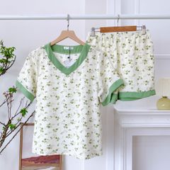 Pijama lụa mango mềm mại, không nhăn Satino TNQN cổ tim - T-Orchid Pink