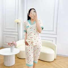 Đồ pijama nữ lụa mango TNQL Satino - Cherry Mint