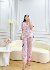 Đồ pijama nữ lụa mango TNQD Satino - Jurin Pink