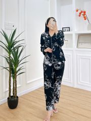 Pijama nữ Lụa Mango TDQD Satino - Elly Black