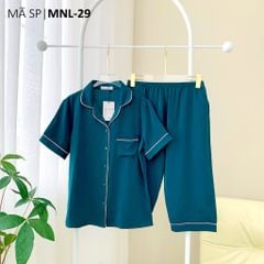 Đồ bộ mặc nhà, đồ ngủ, Pijama nữ Lụa màu trơn TNQL Satino - Mallard Green