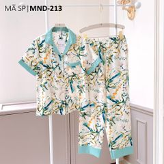 Pijama lụa mango mềm mại, không nhăn Satino TNQD - Jimmy Mint
